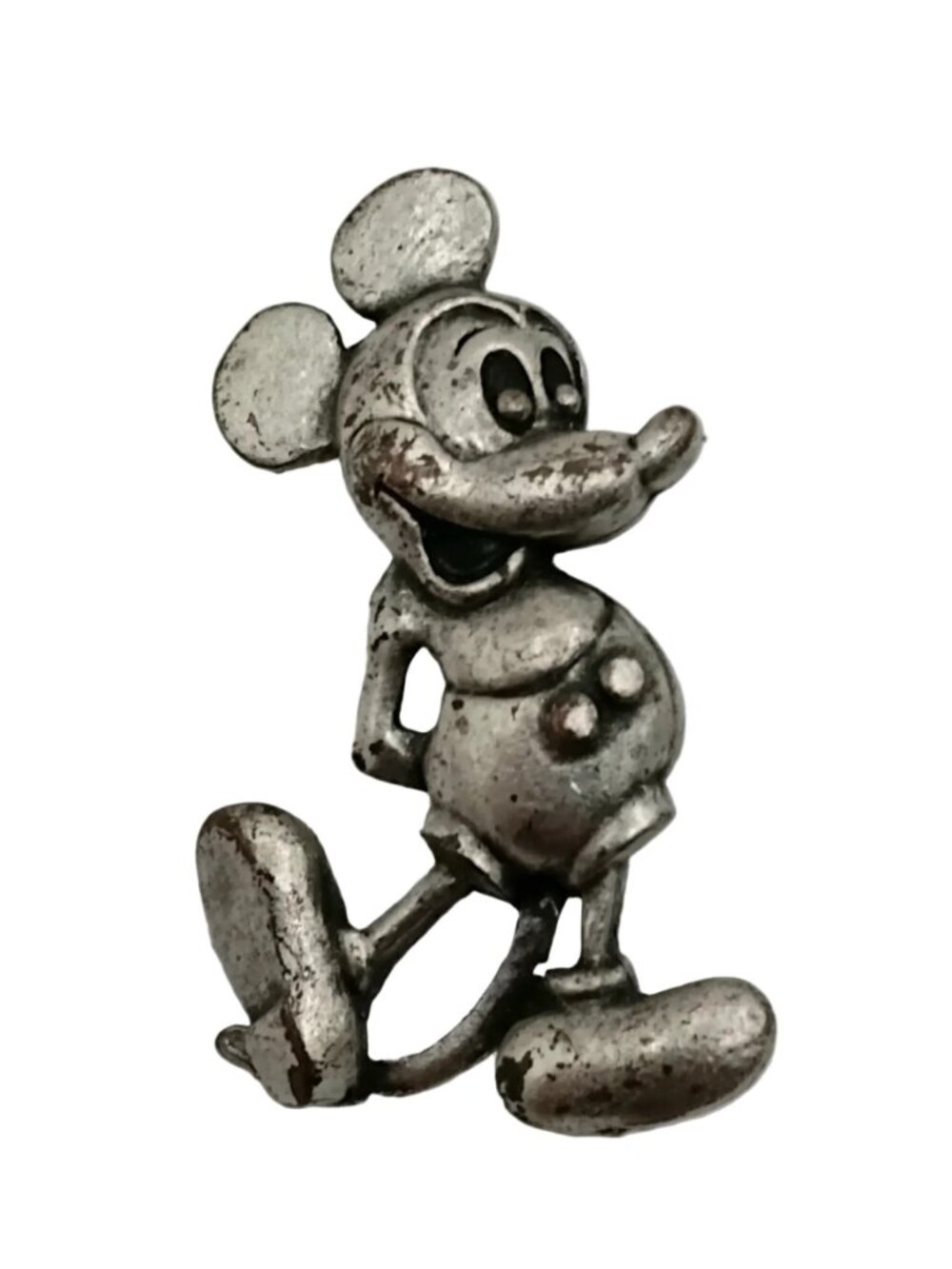 Pewter-Tone 3D Mickey Mouse Pin